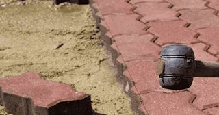 Укладка плитки на песок в Полевской в октябре